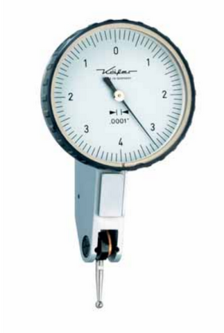 Kafer Dial Test Indicator K 46 Z | Reading - .0001" | Range - .008" | Dial Reading 0-4-0 | Bezel 1 9/16"