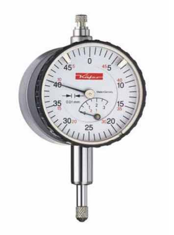 Kafer Small Dial Gauge KM 4 T / M 2 T with magnetic back  | Reading - 0.01mm | Range - 3mm / 10mm