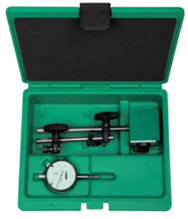 2-Piece Measuring Set | Insize 5024 Series | Range 10mm | Dial Indicator & Magnetic Stand