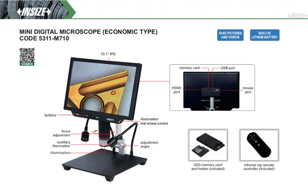 Mini Digital Microscope | Insize 5311-M710