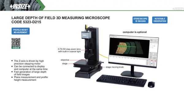 3D Measuring Microscope | Insize 5323-D215