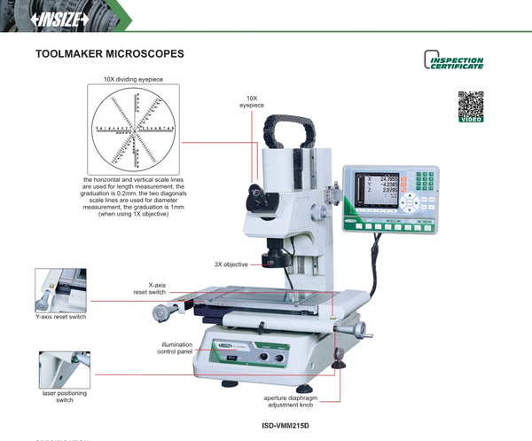 Toolmaker Microscope | Insize ISD-VMM Series