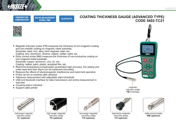 Coating Thickness Gauge | Insize 5402-TC21