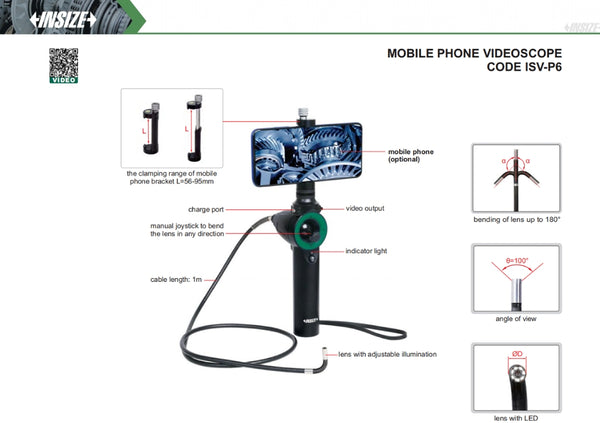 Mobile Phone Videoscope | Insize ISV-P6