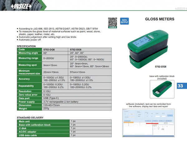 Glossmeters | Insize 5702 Series