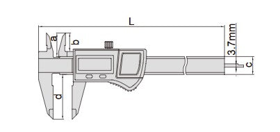 Insize 1115 Series IP67 Waterproof Stainless Steel Digital Caliper (0-150mm, 0-200mm, 0-300mm)