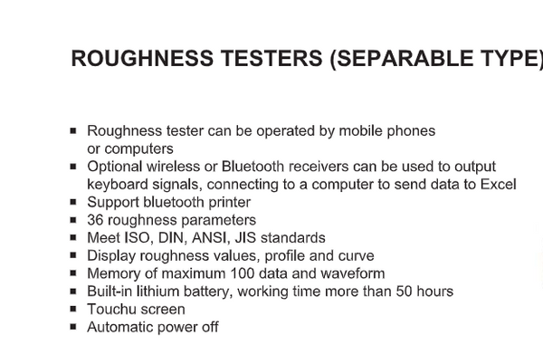 Surface Roughness Tester | Insize ISR-C300/C301 | Measuring Force 4mN/0.75mN | Resolution 0.001um | BluetootH