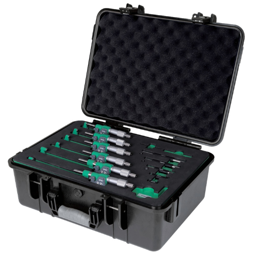 Waterproof Digital Outside Micrometer Sets (With Data Output) | Insize 3101 Series | 0-75mm /  0-100mm / 0-150mm / 150-300mm