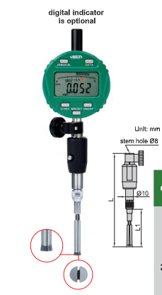 Split Type Dial Bore Gauge Sets for Blind Holes | Insize 2429 Series | Range 1.5-4.2mm | 4.15-7.8mm | 7.7-12.5mm | 12.2-20.6mm