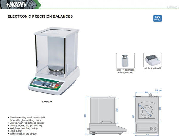 Electronic Precision Balances | Insize 8303 Series