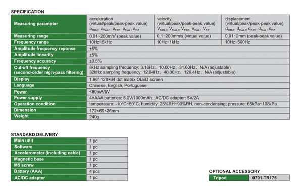 Vibration Meter | Insize 0022-VM20