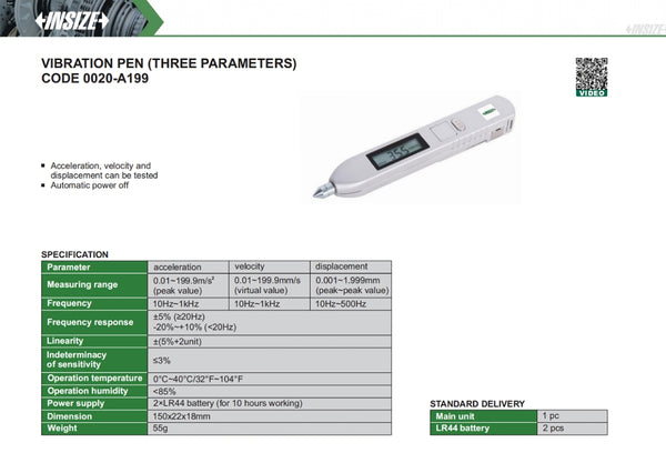 Vibration Pen (Three Parameters) | Insize 0020-A199