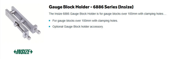 Gauge Block Holder | 6886 Series | Insize