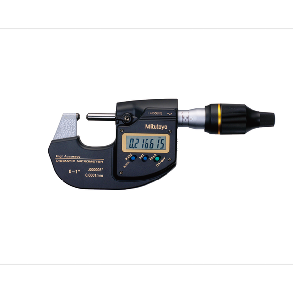 Mitutoyo 293-130-10 0.0001mm Digimatic High-Accuracy Micrometer 0-25mm (0-1″)