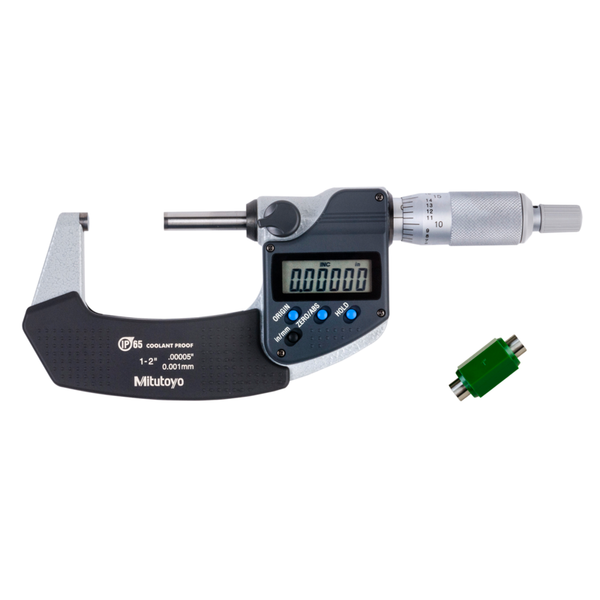 Mitutoyo Digimatic Micrometers IP65 Ratchet Stop 0-25mm, 25-50mm, 50-75mm, 75-100mm