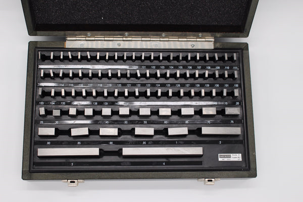 Endmaßsatz Imperial Steel 81 Blöcke mit UKAS-Zertifikat