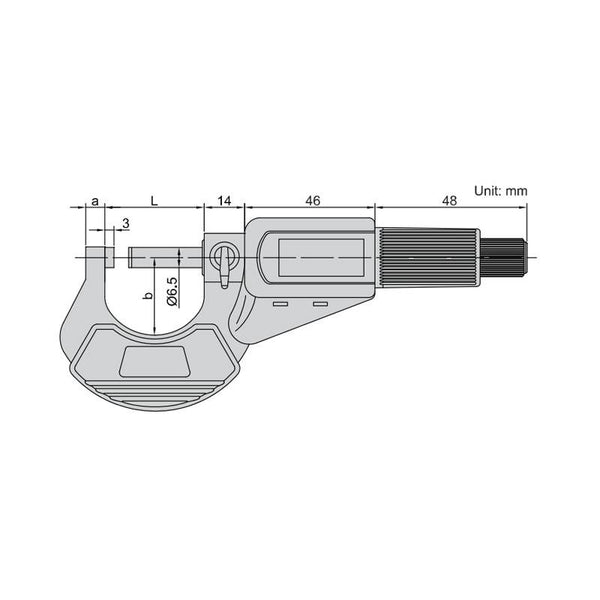 Insize Digital Micrometer up to 100mm