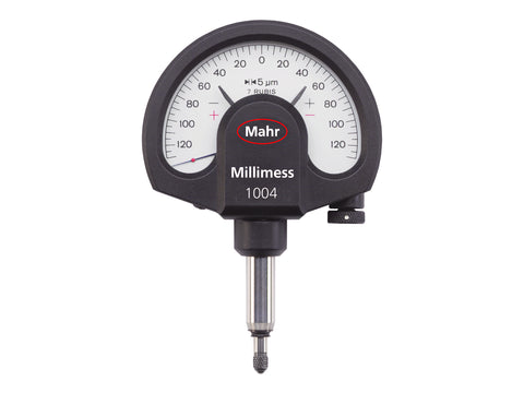 Mahr Millimess 1004 Zifferblattkomparator – Bereich: ±0,13 mm; Teilung: 5 Mikron