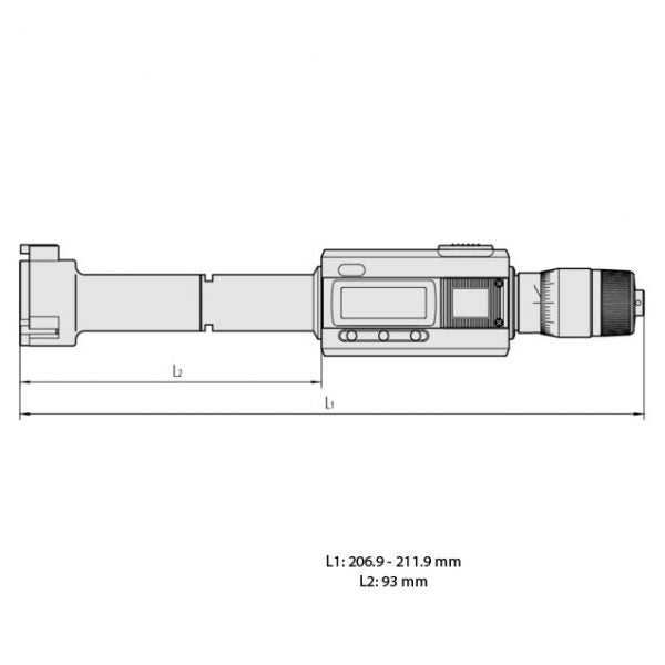 Mitutoyo Digital 3-Point IP65 Internal Micrometers (Various Ranges)