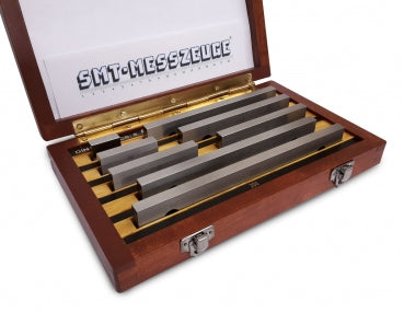 Langmaßblock-Set aus Stahl: 8-teilig, Güteklasse 0 und 1, 25–200 mm