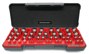50-teiliges Messkugelset aus Stahl 1-25 mm