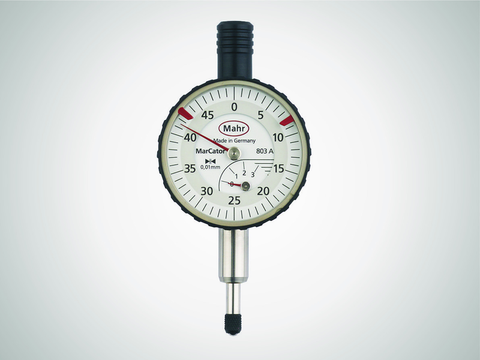 Mahr MarCator 803 A Small Dial Indicator - Range: 3mm ; Graduation 0.01mm ; DIN 878