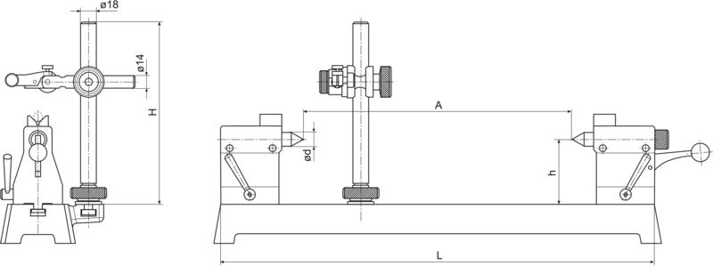 Mahr MarStand 818 Measuring Bench with Center Supports 0-450mm ...