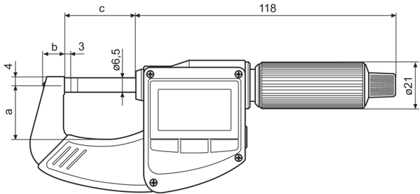 Mahr Micromar 40 ER IP40 Micrometer 0-25mm/0-1"