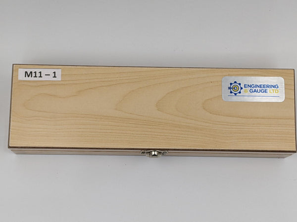 Zestaw do sprawdzania suwmiarki, stal metryczna klasy 1, 11 sztuk z UKAS