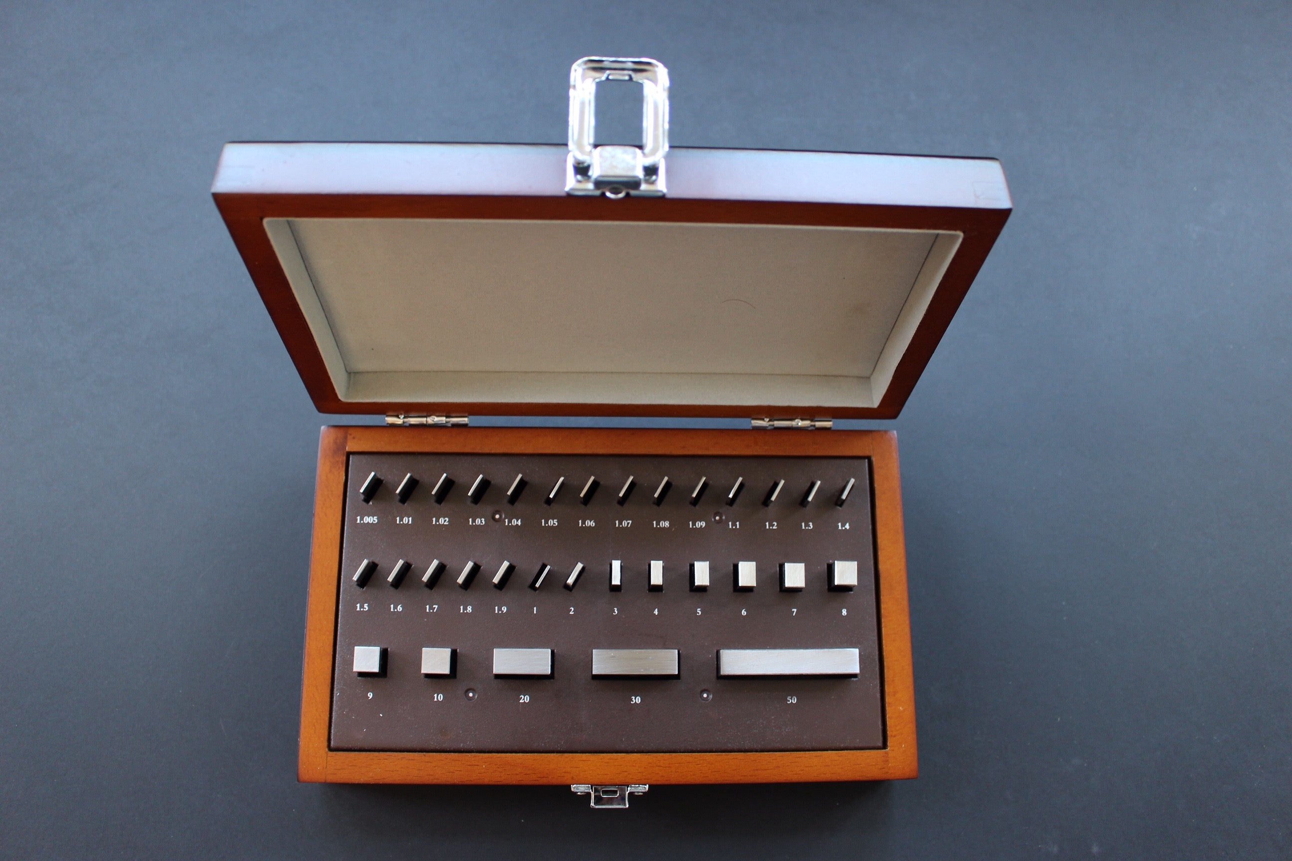 Gauge Block Set Metric Steel 32 blocks – engineering-gauge.co.uk